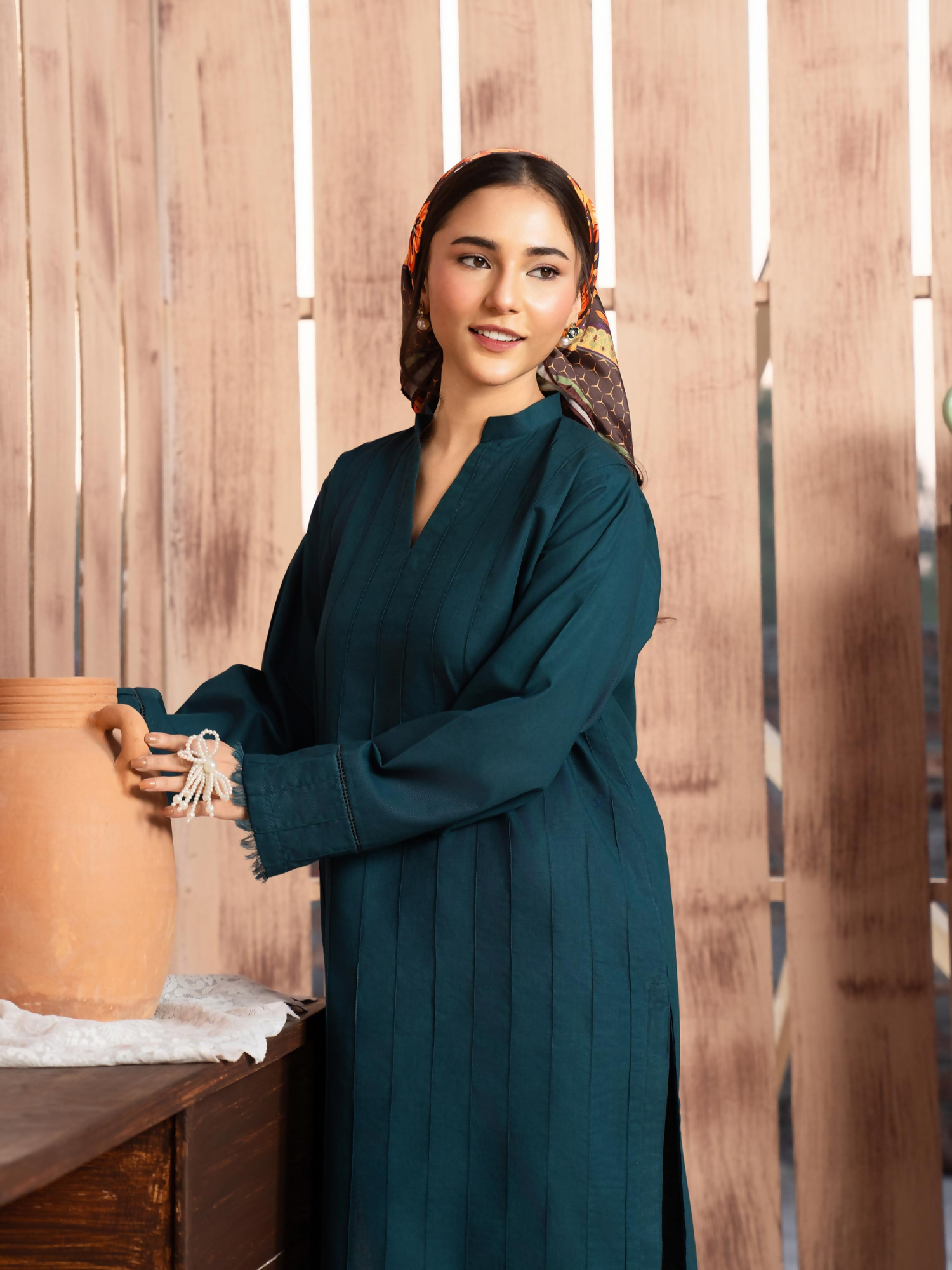 Panache Apparel Winter Core Khaddar Stitched Suit-Glace