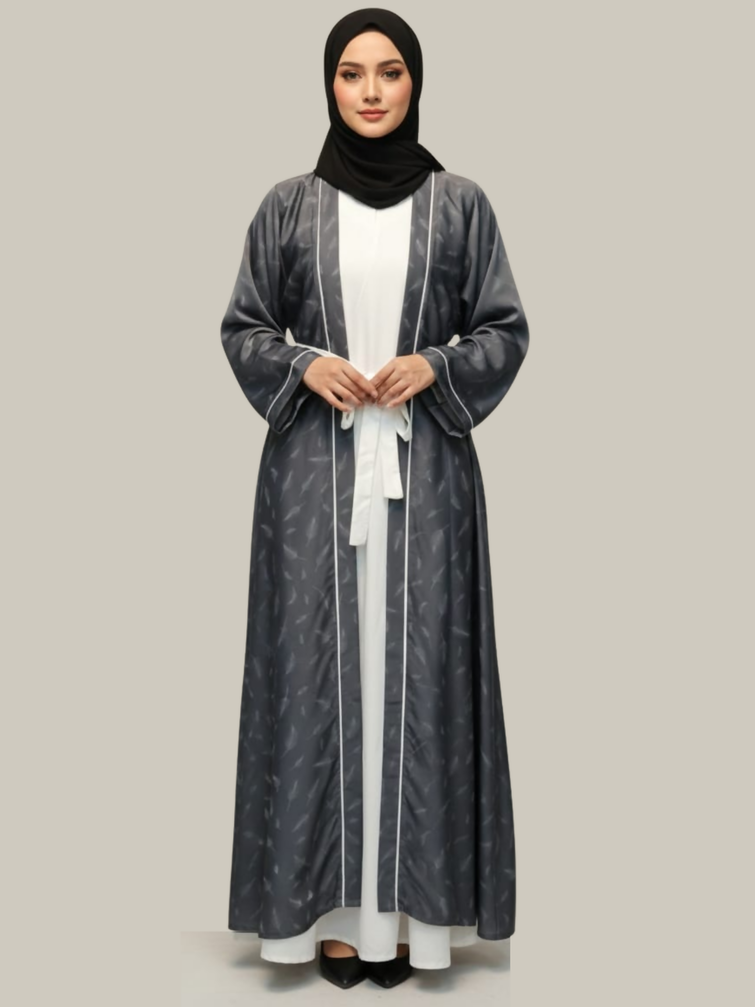 Islami Hijab Centre Haya Premium Series Imported Nida Printed Abaya Set