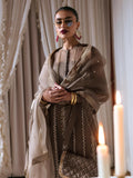 Hussain Rehar Basic Not Basic 3 Organza Embellished Stitched 4-Piece Suit-Leaden