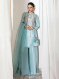 Hussain Rehar Basic Not Basic 2 Raw Silk Embellished Stitched 3-Piece Suit-Indica