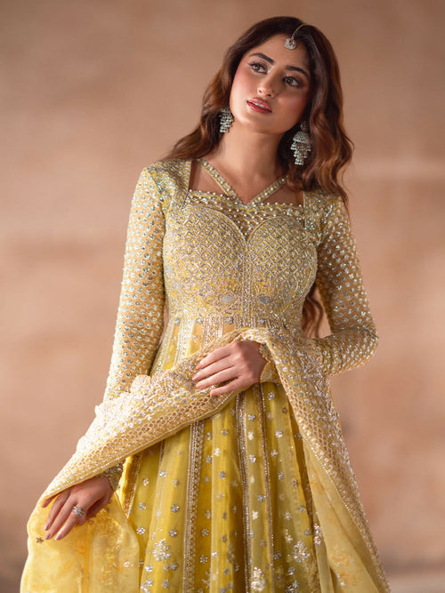 Binilyas Sona Gachi Formals Organza Embroidered Unstitched 3-Piece Suit-D-606