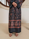 Stylish Collection Amaya Pret Silk Grip Printed Stitched 2-Piece Suit-Morni Black