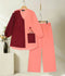 Velvour Girls Cotton Embroidered Co-Ord Set-VG151-C