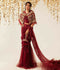 Shiza Hassan Aurora Formals Net Embellished Saree-Magma