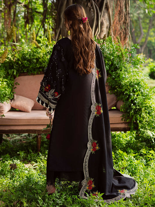 Parishay Winterwood Tales Khaddar Embroidered Unstitched 3-Piece Suit- WW - 07