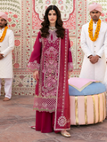 Mahnur Husn e Jahan Luxury Lawn Embroidered Unstitched 3-Piece Suit-Leyla