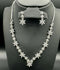 H&A Jewellery One Carat Silver Rhodium Plated Jewellery Set