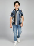 Velvour Boys Pique Tipping Collar Polo Shirt-VP16-D