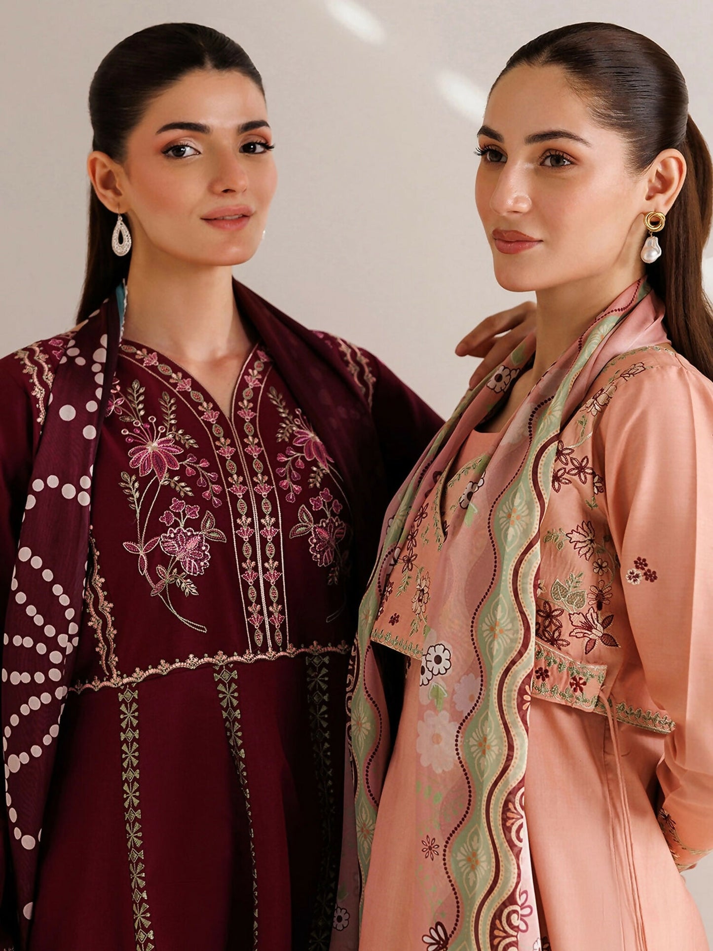 Panache Apparel Mistfall Vol II Cotton Embroidered Stitched Suit-Virelle