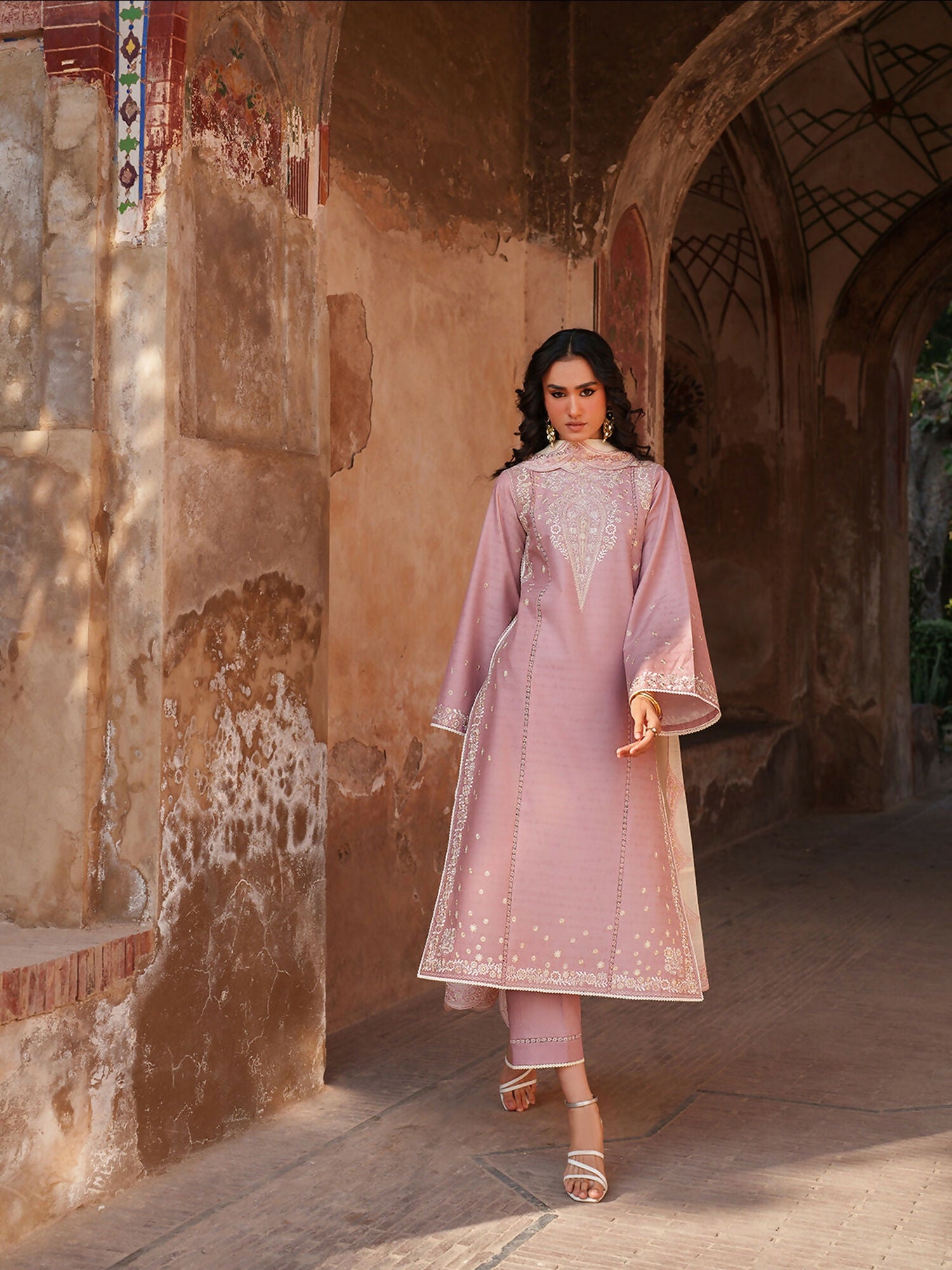 Binilyas Suroor Eid Pret'26 Lawn Embroidered Stitched 3-Piece Suit-245-B
