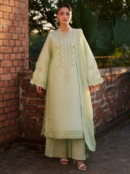 Mahnur Fiona Lawn'26 Embroidered Unstitched 3-Piece Suit-F-14