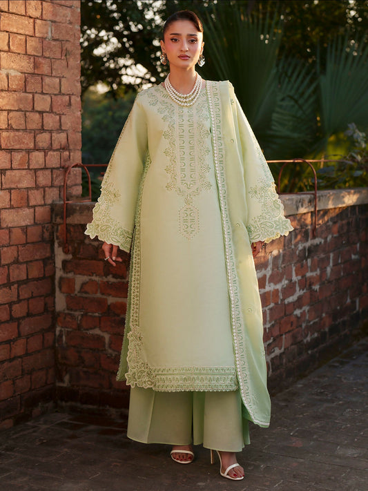 Mahnur Fiona Lawn'26 Embroidered Unstitched 3-Piece Suit-F-14