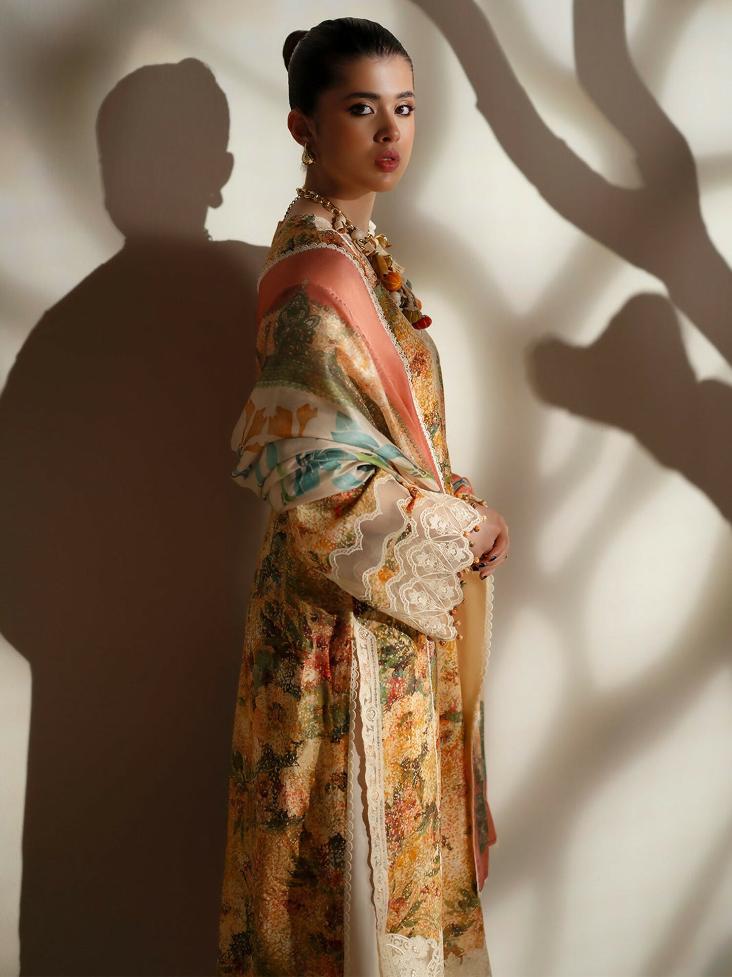 Binilyas Eres Bonita Viscose Embroidered Stitched 3-Piece Suit-1104-A