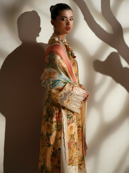 Binilyas Eres Bonita Viscose Embroidered Stitched 3-Piece Suit-1104-A