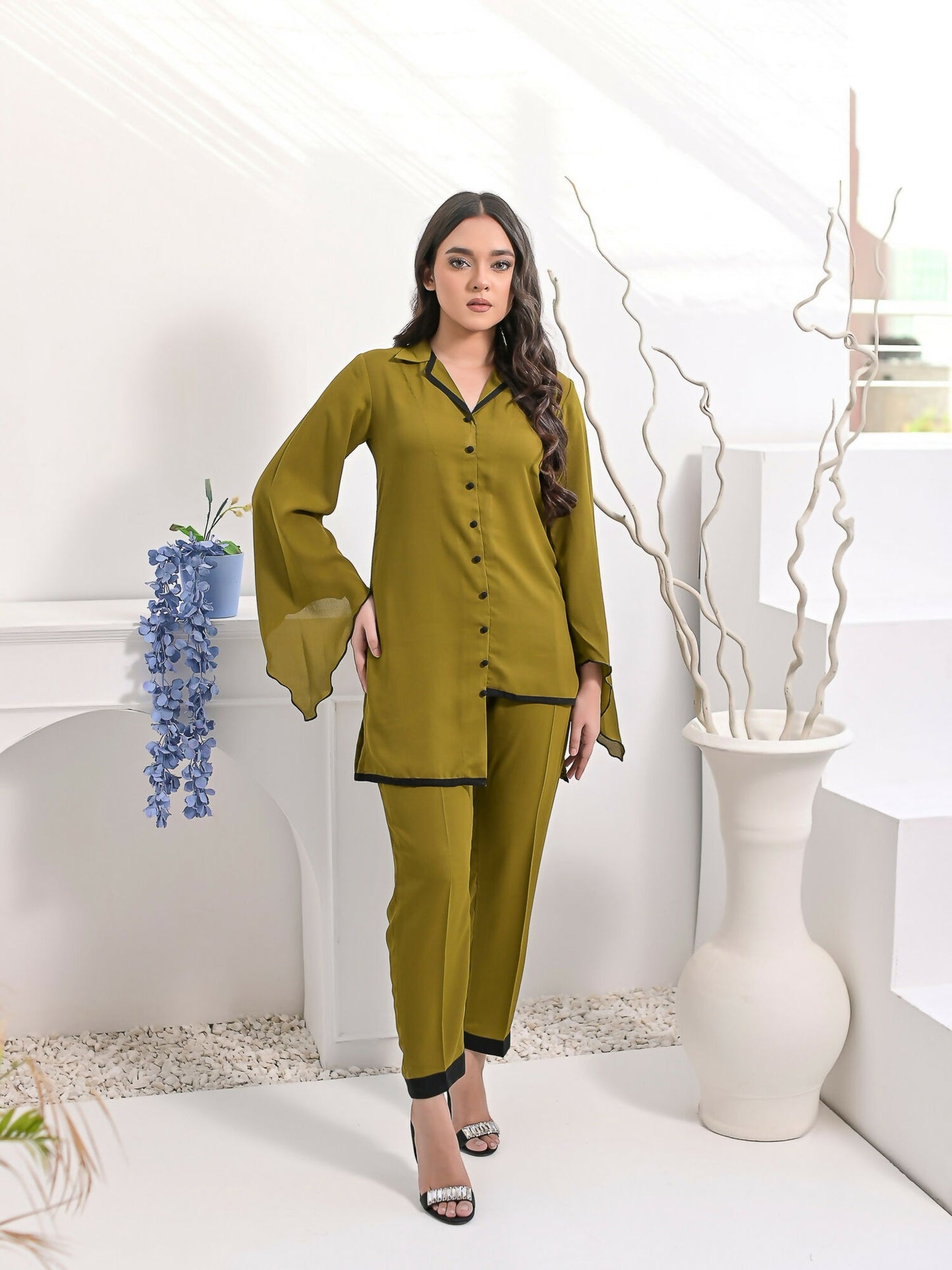 Ruby's Couture Haute & Chic Georgette Co-Ord Set-Doreti