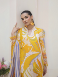 Naqsh Summer Glow 2 Luxury Lawn Digital Printed Unstitched 3-Piece Suit-Golden Dream-00129