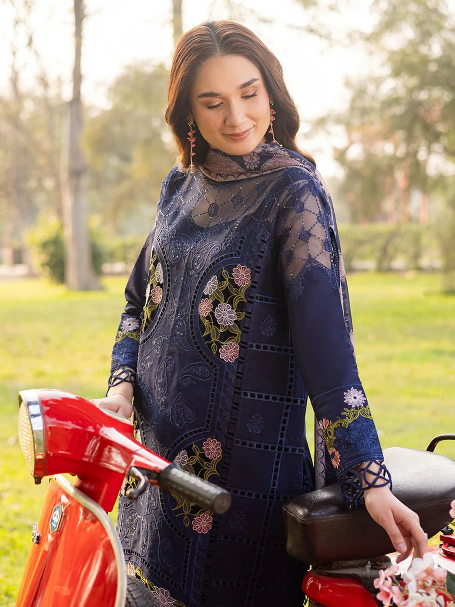 Parishay Shangrila V2 Lawn Embroidered Unstitched 3-Piece Suit-SHR -11