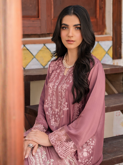 Panache Apparel Viscose Embroidered Stitched 2-Piece Suit-Sehal