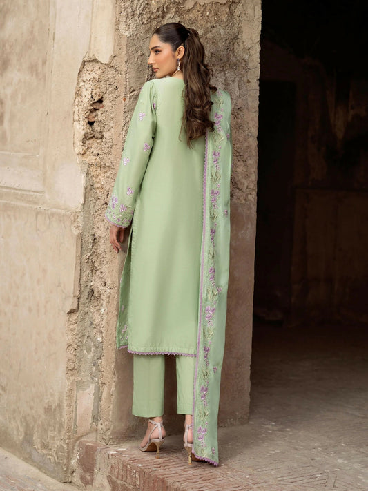 Panache Apparel Lawn Embroidered Stitched Suit-Roshni