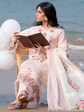 Mahnur Sirene Luxury Lawn Embroidered Unstitched 3-Piece Suit-Azalea