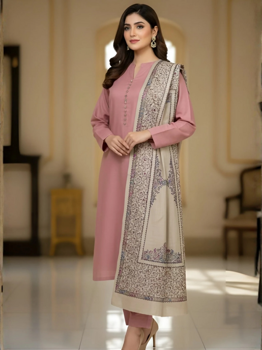 Duas Boutique Pashmina Needlework Mini Shawl