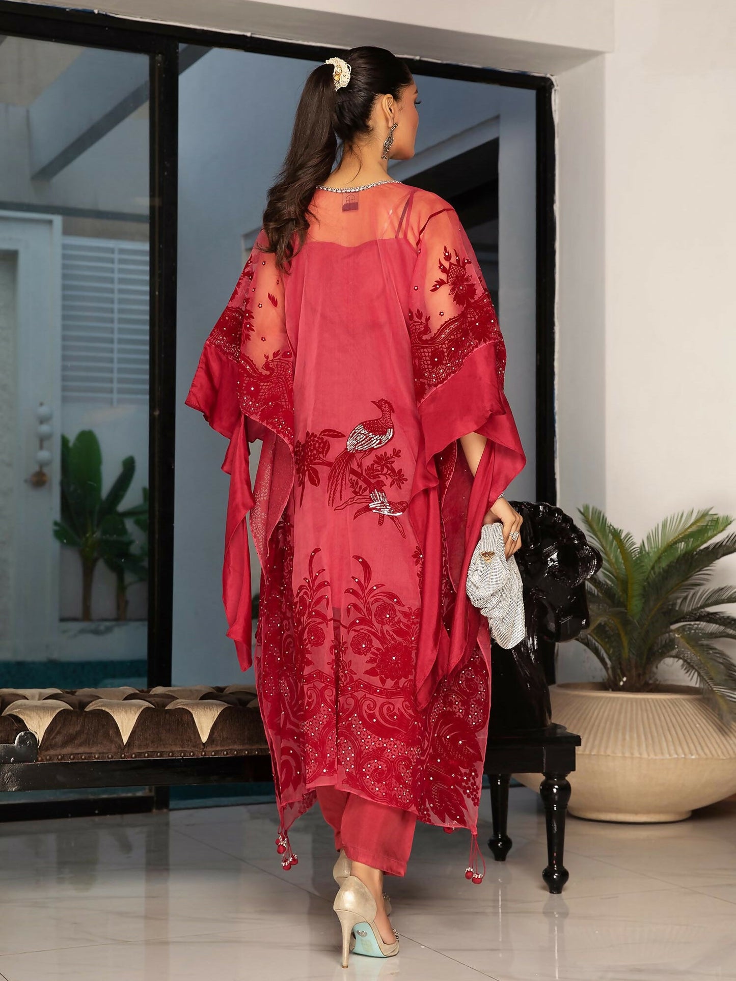Shiza Hassan Sublime Luxury Pret Organza Embellished Stitched Kaftan-Laira