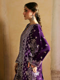 Mahnur Pakeezah Luxury Formals Silk Embroidered Stitched 3-Piece-Suit-Arusa - PK - 09
