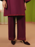 Mannat Clothing Summer-Sky Lawn Embroidered Stitched Suit-Plum