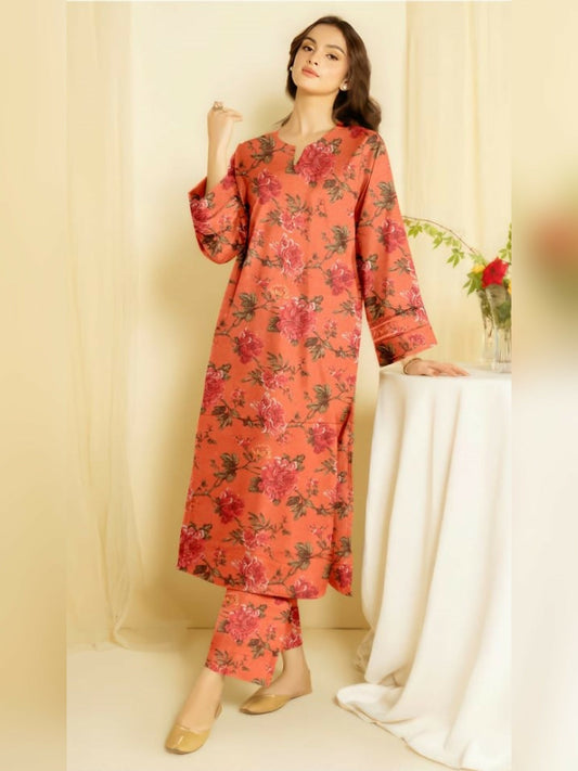 Bin Shaukat Karandi Printed Unstitched 2-Piece Suit