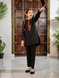 Velvour Girls Cotton Striped Stitched 2-Piece Suit-VG104-B