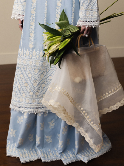 Zara ShahJahan Satori'26 Lawn Embroidered Unstitched 3-Piece Suit-Aoyomi-D1