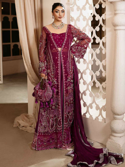 Shiza Hassan Shehnai Organza Embellished Stitched 4-Piece Suit-Ceila