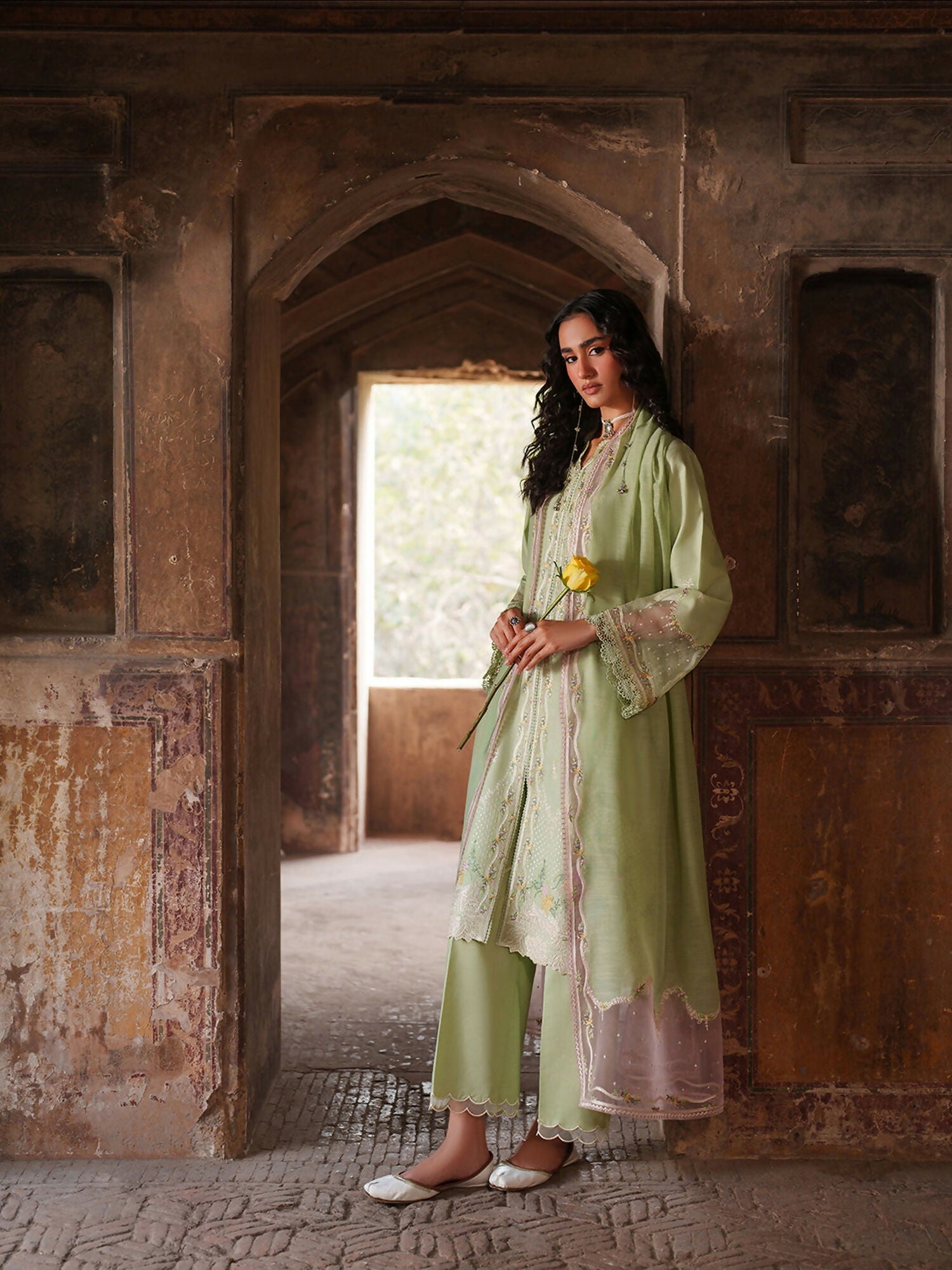 Binilyas Suroor Eid Pret'26 Lawn Embroidered Stitched 3-Piece Suit-243-A