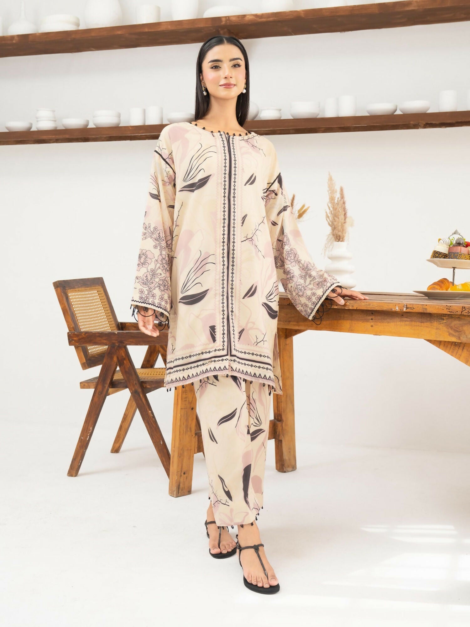 Panache Apparel Florise Lawn Printed Co-Ord Set-Kaia