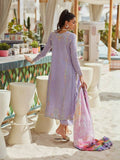 Farah Talib Aziz Jacquard Lawn Embroidered Unstitched 3-Piece Suit-Liliana Lavender