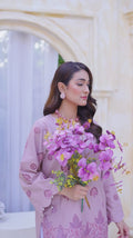 HU Studios Soléa Collection Lawn Cotton Embroidered Stitched 2-Piece Suit-Mauve Melody