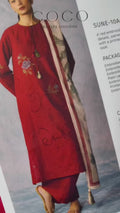 COCO by Zara Shahjahan Lawn'26 Embroidered Unstitched 3-Piece Suit-Sune-10A