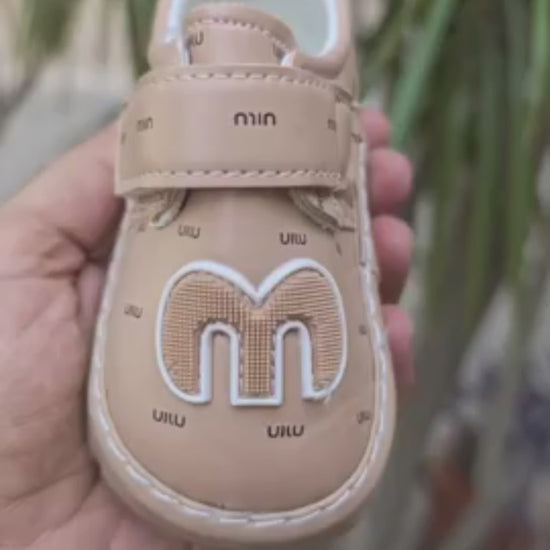 Black and Beige-Mum n Bub Baby Whistle Shoes-Chuchu-Min-Min