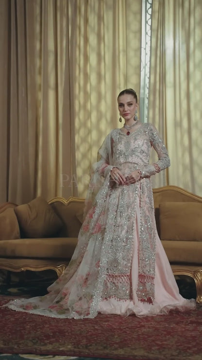 Parishay Cindrella Luxury Formals Net Embroidered Unstitched 3-Piece Suit-BREVOLA