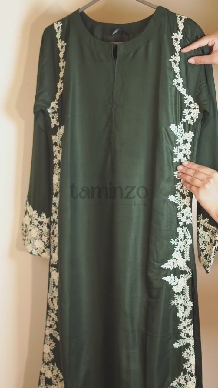 Stylish Collection Aaraish Linen Embroidered Stitched 2-Piece Suit–Margarita