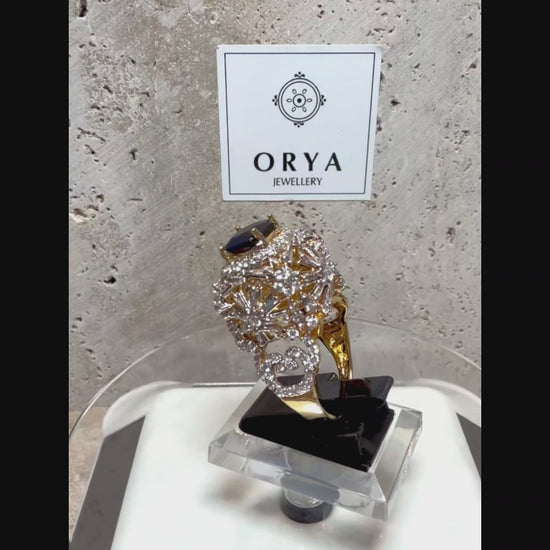 Orya Jewellery Adjustable Crest Ring
