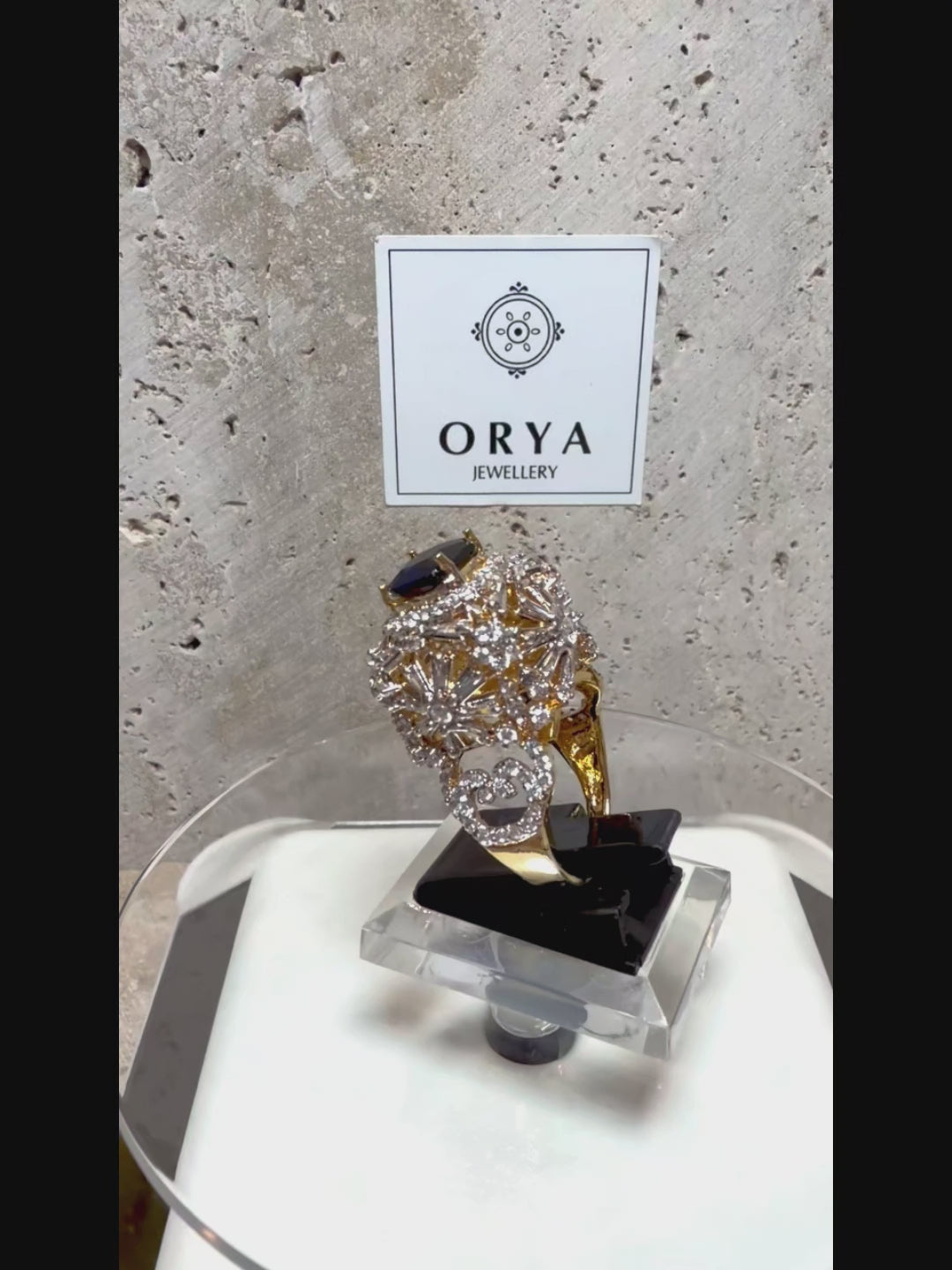 Orya Jewellery Adjustable Crest Ring