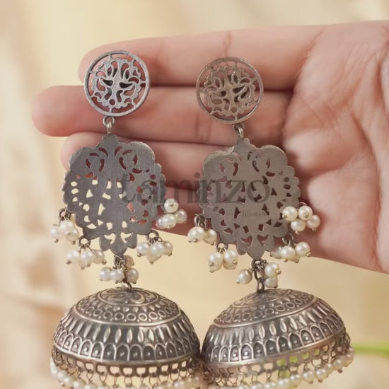 H&A Jewellery Oxidized Brass Handmade Earrings