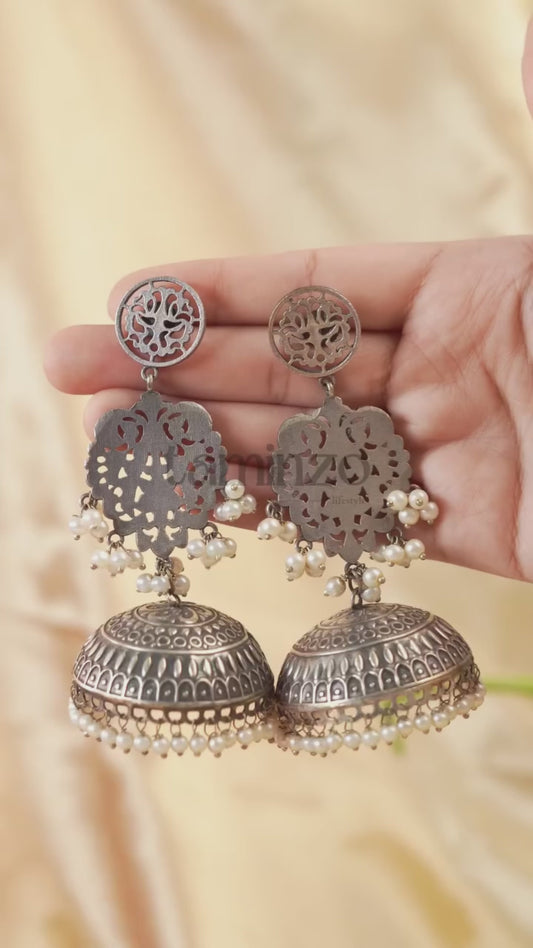 H&A Jewellery Oxidized Brass Handmade Earrings