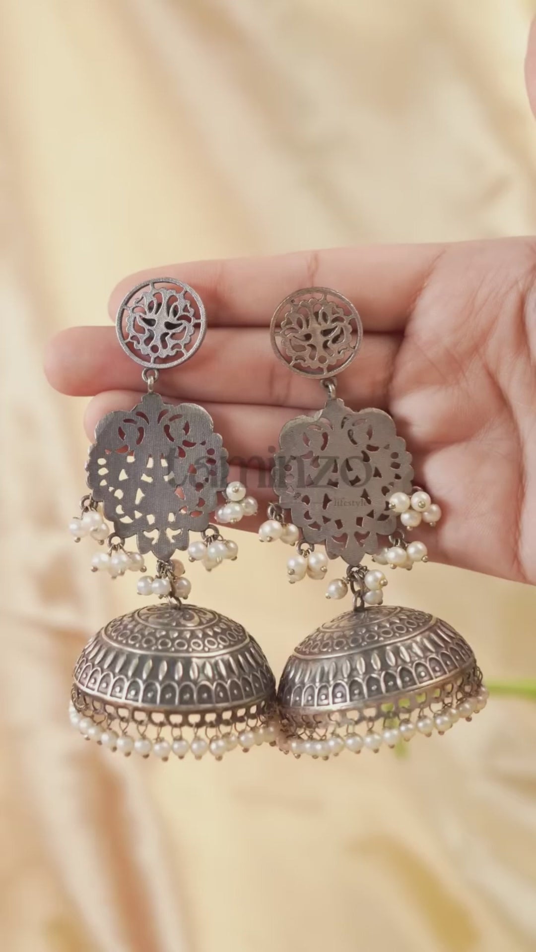 H&A Jewellery Oxidized Brass Handmade Earrings