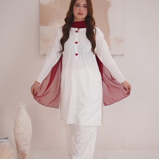 Stylish Collection Luxe Edit Linen Stitched 3-Piece Suit-Noor