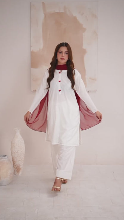 Stylish Collection Luxe Edit Linen Stitched 3-Piece Suit-Noor