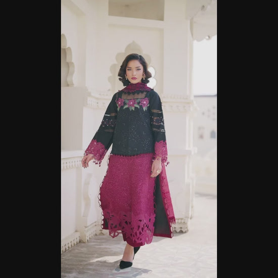 Parishay Shangrila Lawn Embroidered Unstitched 3-Piece Suit-SLA-02