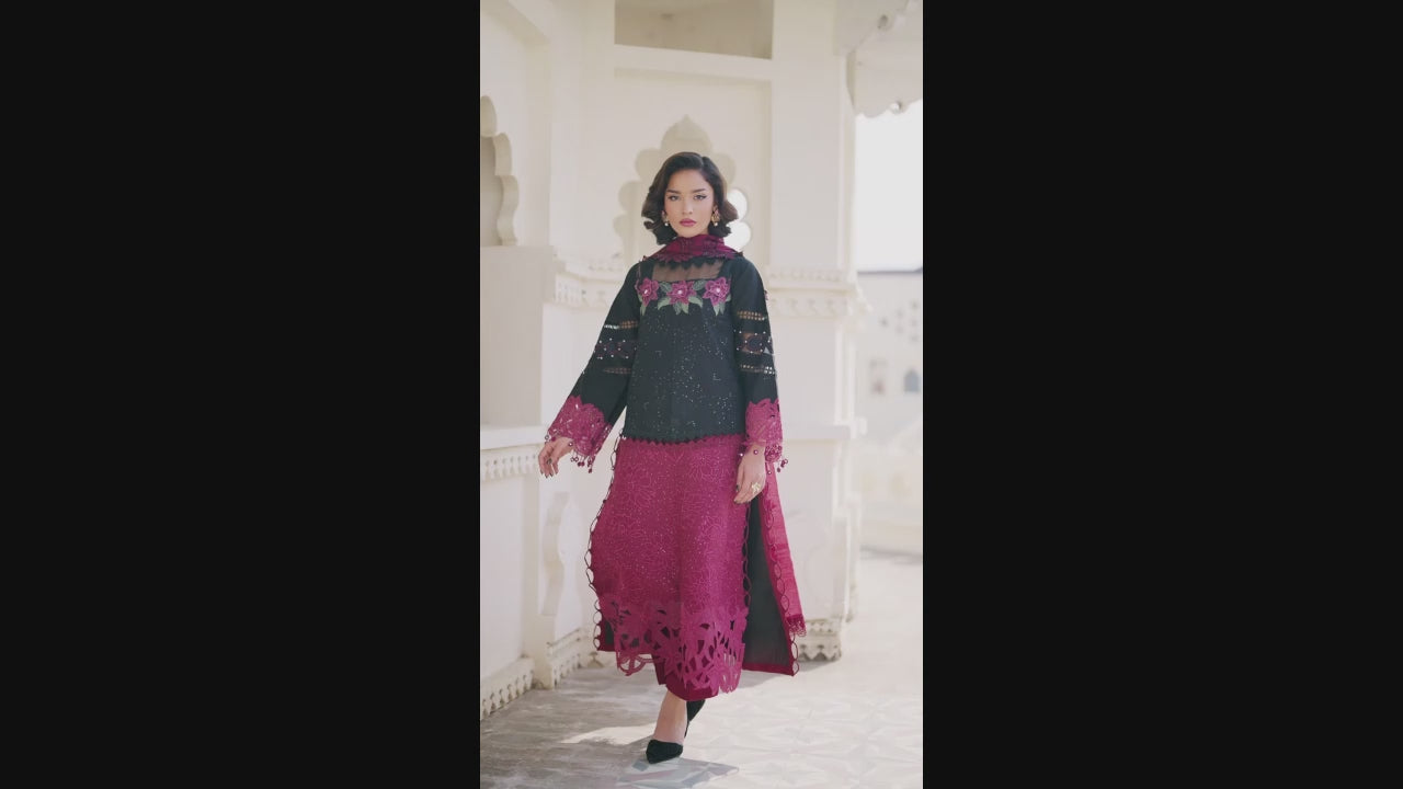 Parishay Shangrila Lawn Embroidered Unstitched 3-Piece Suit-SLA-02