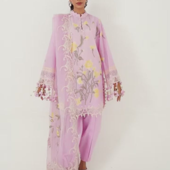 Sana Safinaz Lawn Embroidered Unstitched 3-Piece Suit-M251-010B-3CS